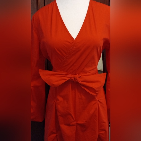 Vintage Style Scarlet Red Dress 🔥 ❤️ Unknown Designer - Picture 11 of 13